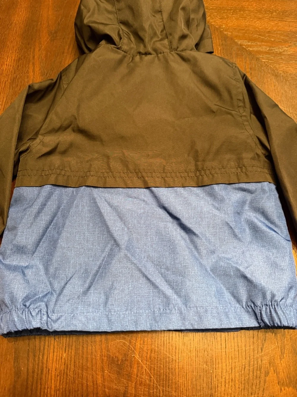 Carter's Hooded Colorblock Windbreaker Jacket Blue Black 12M